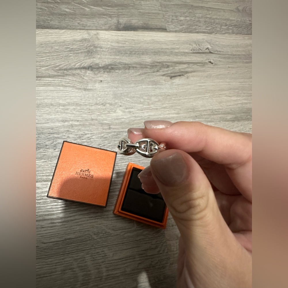 Authentic BNIB Hermes Chaine d'ancre Enchainee ring - Picture 2 of 6
